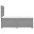 Pat box spring cu saltea, gri deschis, 90x190 cm, textil GartenMobel Dekor