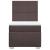 Pat box spring cu saltea, maro închis, 90x190 cm, textil GartenMobel Dekor