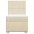 Pat box spring cu saltea, crem, 90x190 cm, textil GartenMobel Dekor