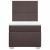 Pat box spring cu saltea, maro închis, 90x200 cm, textil GartenMobel Dekor