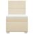 Pat box spring cu saltea, crem, 100x200 cm, textil GartenMobel Dekor