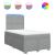 Pat box spring cu saltea, gri deschis, 120x190 cm, textil GartenMobel Dekor