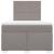 Pat box spring cu saltea, taupe, 120x190 cm material textil GartenMobel Dekor
