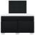 Pat box spring cu saltea, negru, 120x200 cm, textil GartenMobel Dekor