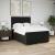 Pat box spring cu saltea, negru, 140x190 cm, textil GartenMobel Dekor