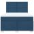 Pat box spring cu saltea, albastru, 140x200 cm, textil GartenMobel Dekor