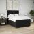 Pat box spring cu saltea, negru, 140x200 cm, textil GartenMobel Dekor