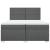 Pat box spring cu saltea, gri închis, 200x200 cm, textil GartenMobel Dekor
