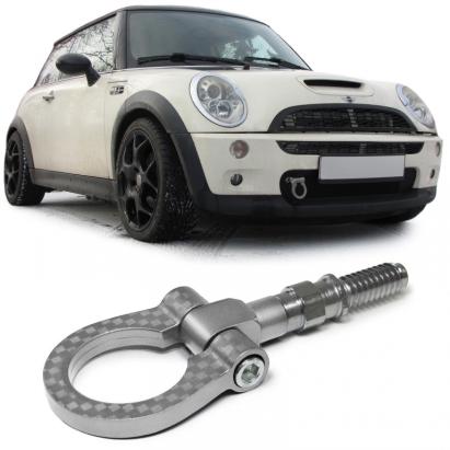 Cârlig de remorcare argintiu potrivit pentru BMW E36 E46 E39 E90 E87 Z4 Mini R55 R56 Performance AutoTuning