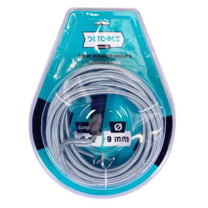 Șarpe pentru desfundat instalații sanitare Detoolz, 5 m x 9 mm
