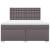 Pat box spring cu saltea, gri, 180x200 cm, piele ecologică GartenMobel Dekor