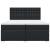 Pat box spring cu saltea, negru, 200x200 cm, piele ecologică GartenMobel Dekor