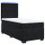 Pat box spring cu saltea, negru, 80x200 cm, catifea GartenMobel Dekor