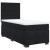 Pat box spring cu saltea, negru, 90x190 cm, catifea GartenMobel Dekor