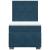Pat box spring cu saltea, albastru, 90x200 cm, catifea GartenMobel Dekor