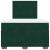 Pat box spring cu saltea, verde închis, 120x190 cm, catifea GartenMobel Dekor