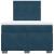 Pat box spring cu saltea, albastru, 120x190 cm, catifea GartenMobel Dekor