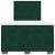 Pat box spring cu saltea, verde închis, 120x200 cm, catifea GartenMobel Dekor