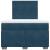 Pat box spring cu saltea, albastru, 120x200 cm, catifea GartenMobel Dekor