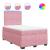 Pat box spring cu saltea, roz, 120x200 cm, catifea GartenMobel Dekor
