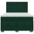 Pat box spring cu saltea, verde închis, 140x190 cm, catifea GartenMobel Dekor