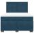 Pat box spring cu saltea, albastru, 140x200 cm, catifea GartenMobel Dekor