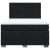 Pat box spring cu saltea, negru, 160x200 cm, catifea GartenMobel Dekor