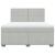 Pat box spring cu saltea, gri deschis, 180x200 cm, catifea GartenMobel Dekor