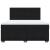 Pat box spring cu saltea, negru, 180x200 cm, catifea GartenMobel Dekor