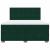 Pat box spring cu saltea, verde închis, 180x200 cm, catifea GartenMobel Dekor
