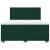 Pat box spring cu saltea, verde închis, 200x200 cm, catifea GartenMobel Dekor