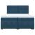 Pat box spring cu saltea, albastru, 200x200 cm, catifea GartenMobel Dekor