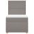 Pat box spring cu saltea, gri taupe, 80x200 cm, textil GartenMobel Dekor