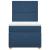 Pat box spring cu saltea, albastru, 80x200 cm, textil GartenMobel Dekor