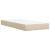 Pat box spring cu saltea, crem, 80x200 cm, textil GartenMobel Dekor