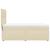 Pat box spring cu saltea, crem, 80x200 cm, textil GartenMobel Dekor