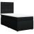Pat box spring cu saltea, negru, 90x190 cm, textil GartenMobel Dekor