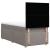 Pat box spring cu saltea, gri taupe, 90x190 cm, textil GartenMobel Dekor