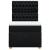 Pat box spring cu saltea, negru, 90x190 cm, textil GartenMobel Dekor