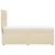 Pat box spring cu saltea, crem, 90x190 cm, textil GartenMobel Dekor