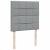 Pat box spring cu saltea, gri deschis, 90x200 cm, textil GartenMobel Dekor