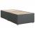 Pat box spring cu saltea, gri închis, 90x200 cm, textil GartenMobel Dekor