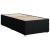 Pat box spring cu saltea, negru, 90x200 cm, textil GartenMobel Dekor