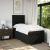 Pat box spring cu saltea, negru, 90x200 cm, textil GartenMobel Dekor