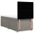 Pat box spring cu saltea, gri taupe, 90x200 cm, textil GartenMobel Dekor