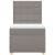 Pat box spring cu saltea, gri taupe, 90x200 cm, textil GartenMobel Dekor
