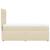 Pat box spring cu saltea, crem, 90x200 cm, textil GartenMobel Dekor