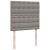 Pat box spring cu saltea, gri taupe, 90x200 cm, textil GartenMobel Dekor