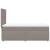 Pat box spring cu saltea, gri taupe, 100x200 cm, textil GartenMobel Dekor