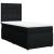 Pat box spring cu saltea, negru, 100x200 cm, textil GartenMobel Dekor